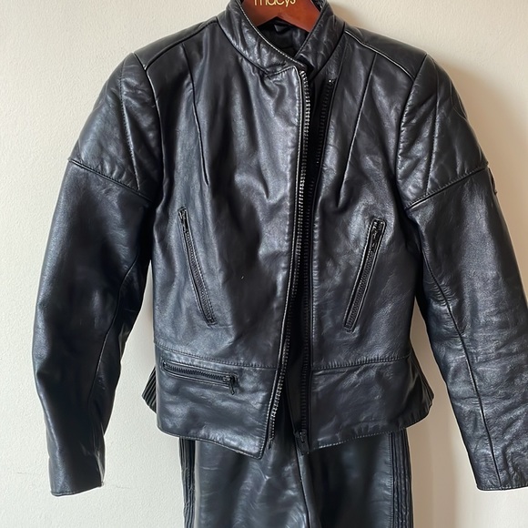 Vintage Harley Davidson Leather motorcycle Suit - size xs (9) - Picture 5 of 12